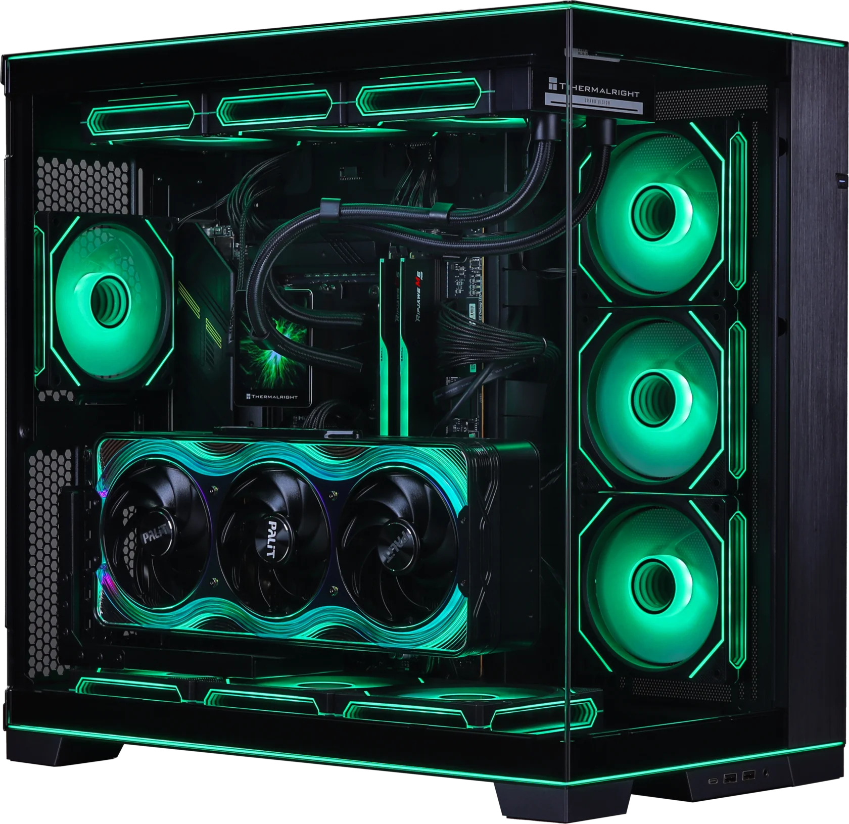 Игровой ПК RYZEN 7 9800X3D RTX 5080 чёрный