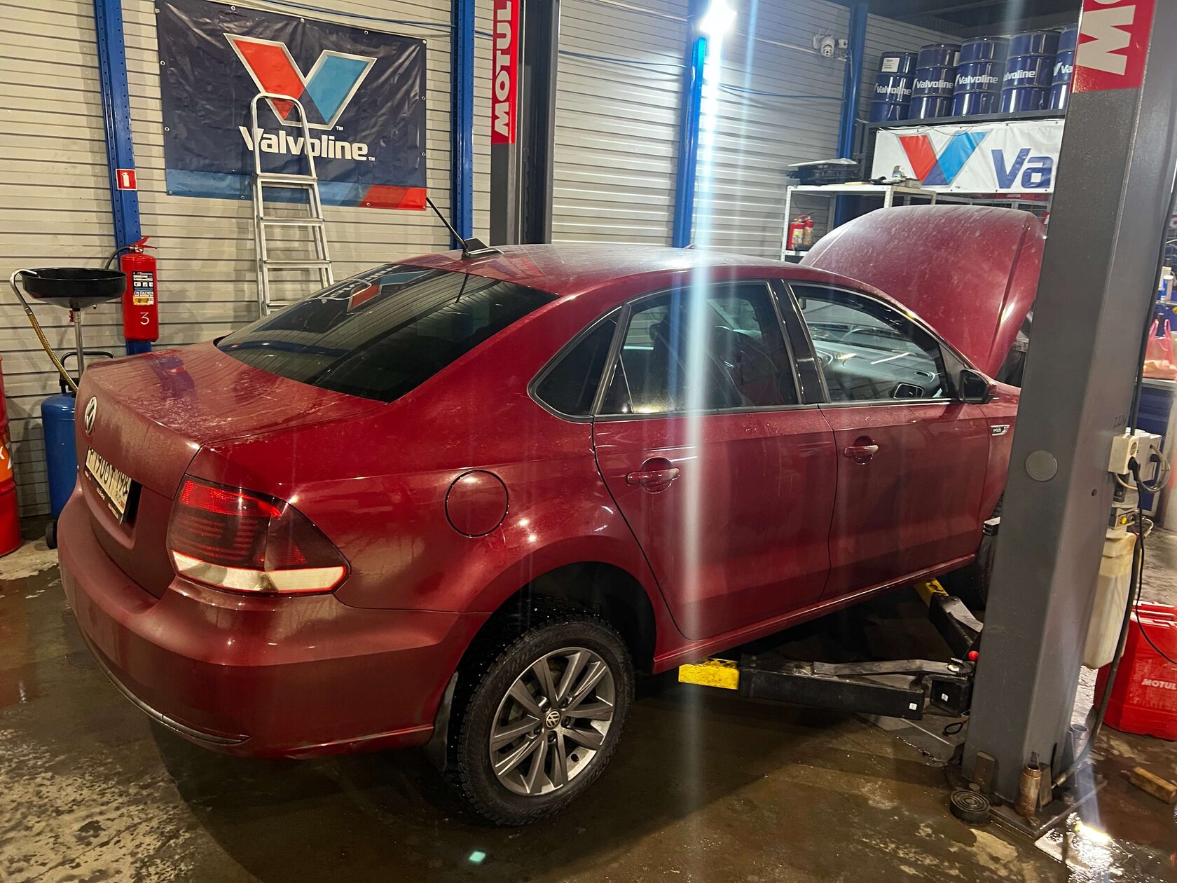 Проверка антифриза рефрактометром Volkswagen Polo