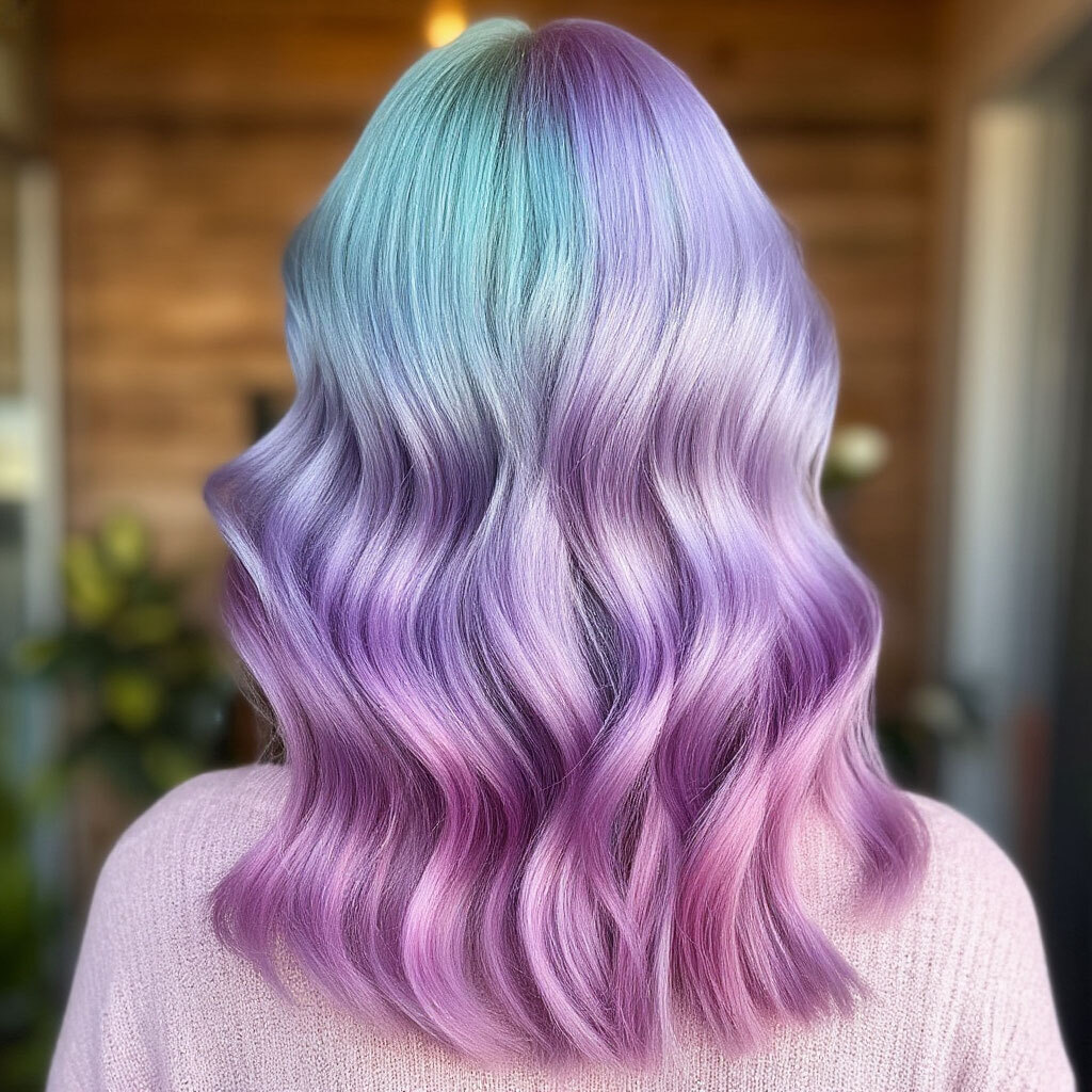 Окрашенные волосы. Пастельные