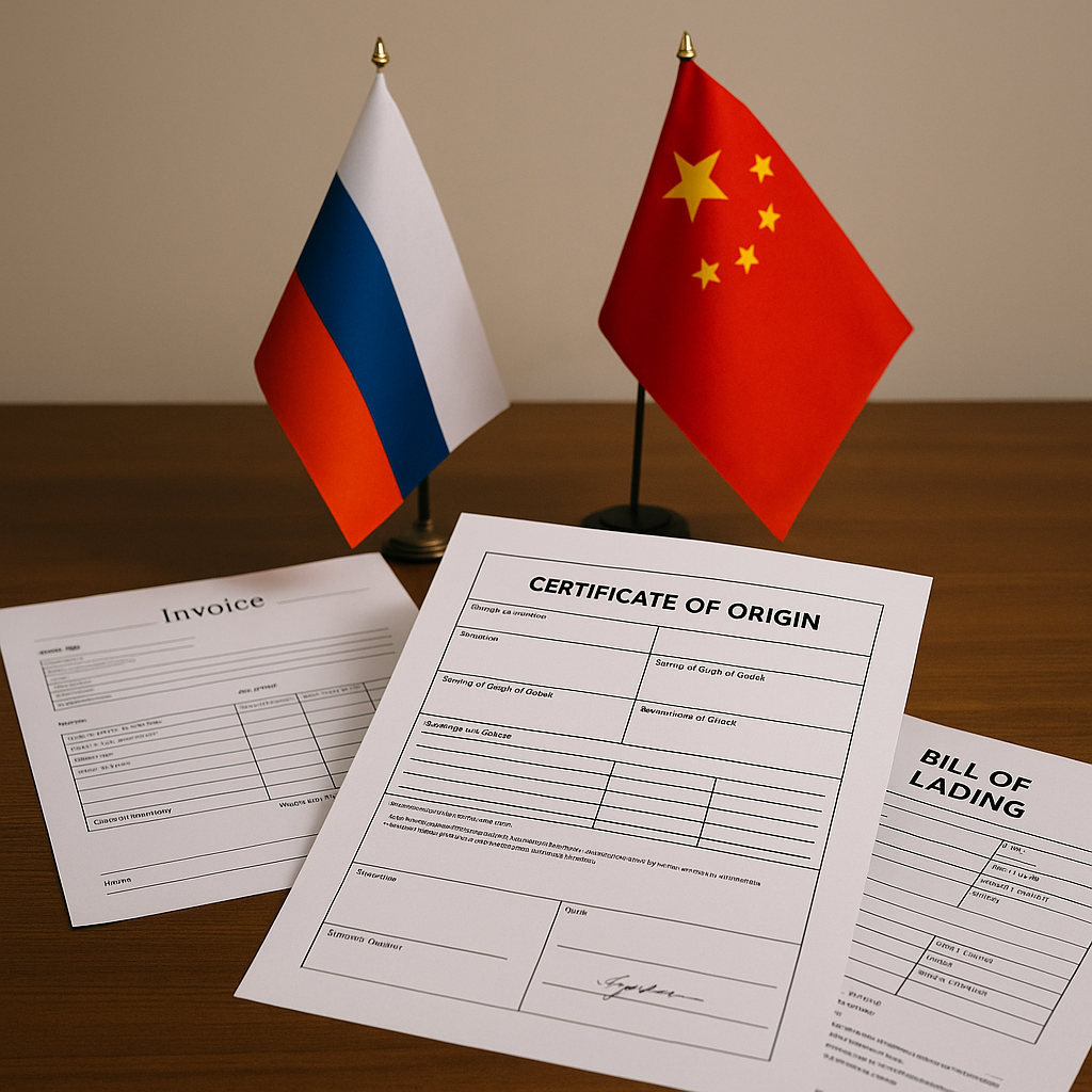 Документы для ввоза товаров из Китая