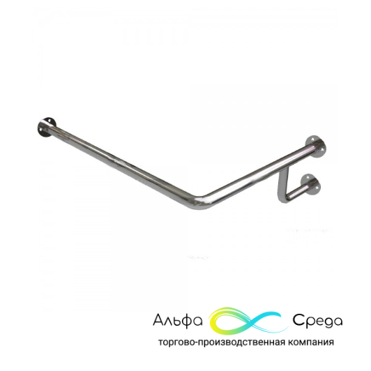 Поручень для раковины угловой с креплением в стену