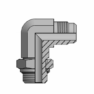 Адаптер ш-ш JIC угловой 90 с контргайкой