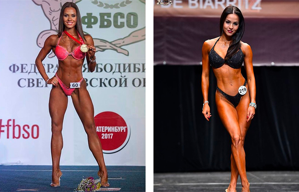 Позирование фитнес бикини