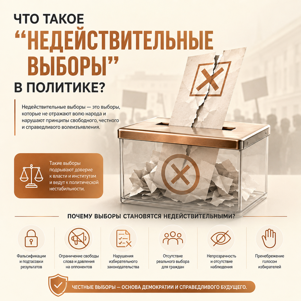 Недействительные выборы в политике