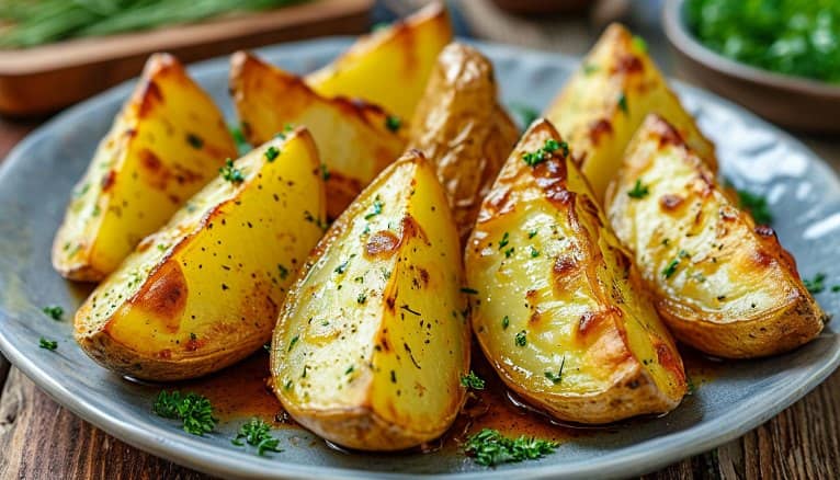 картофель по-деревенски дольками