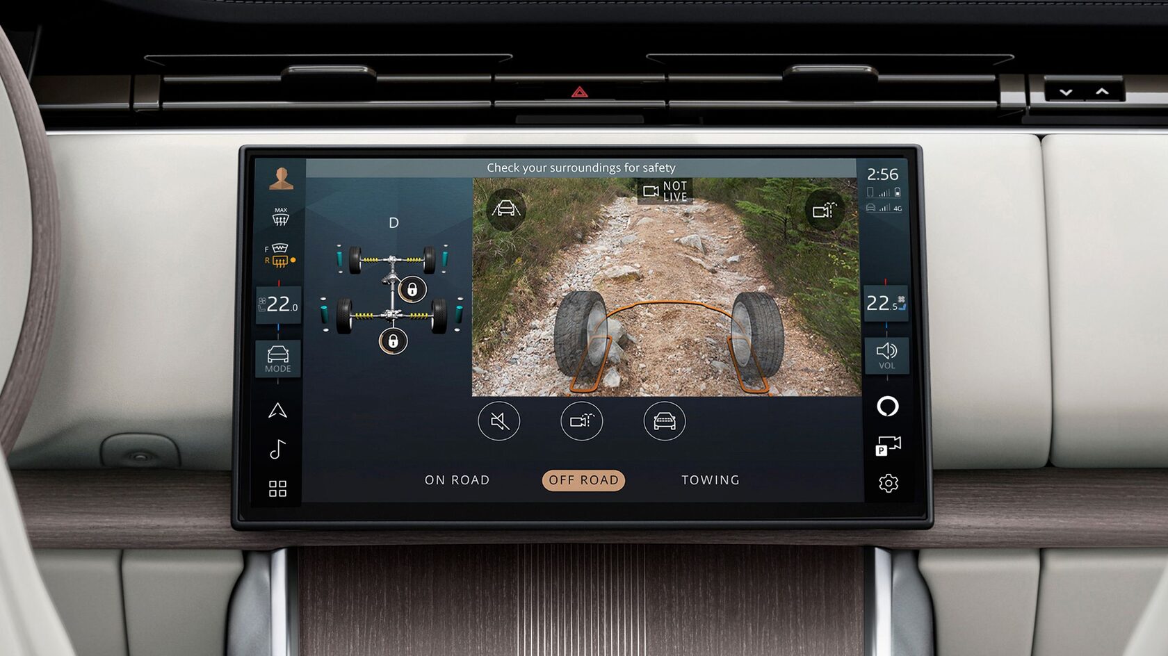 Информационный дисплей Range Rover