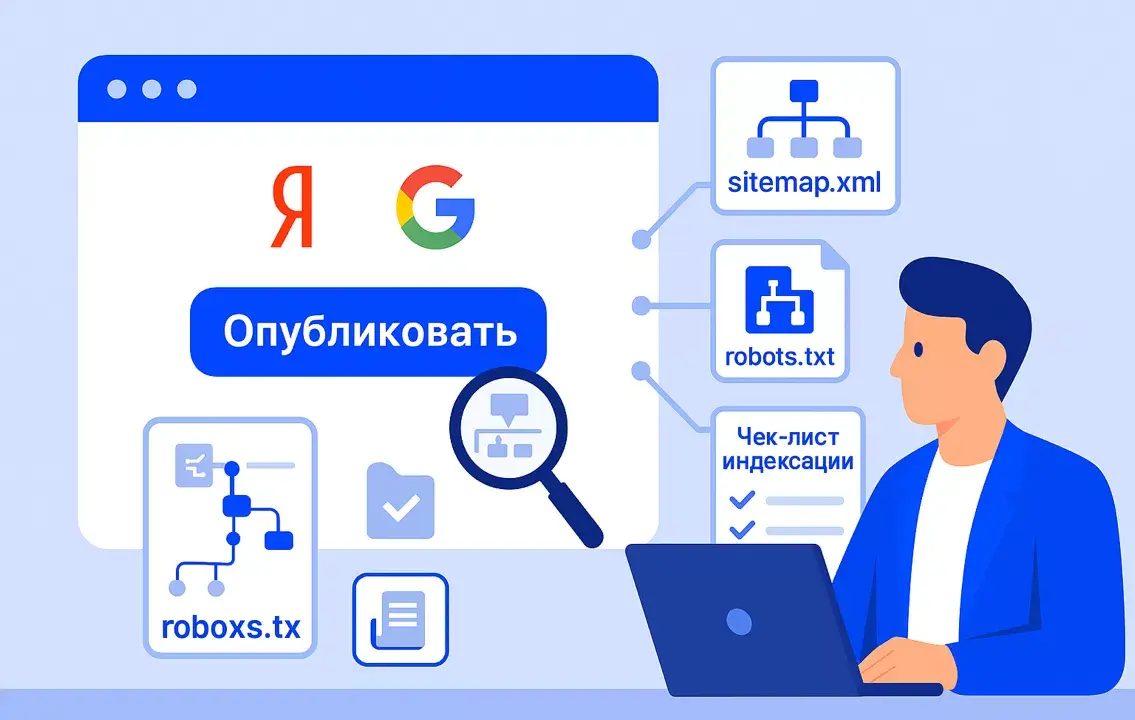 Специалист маркетингового агентства Метриум изучает способы ускорения индексации сайта