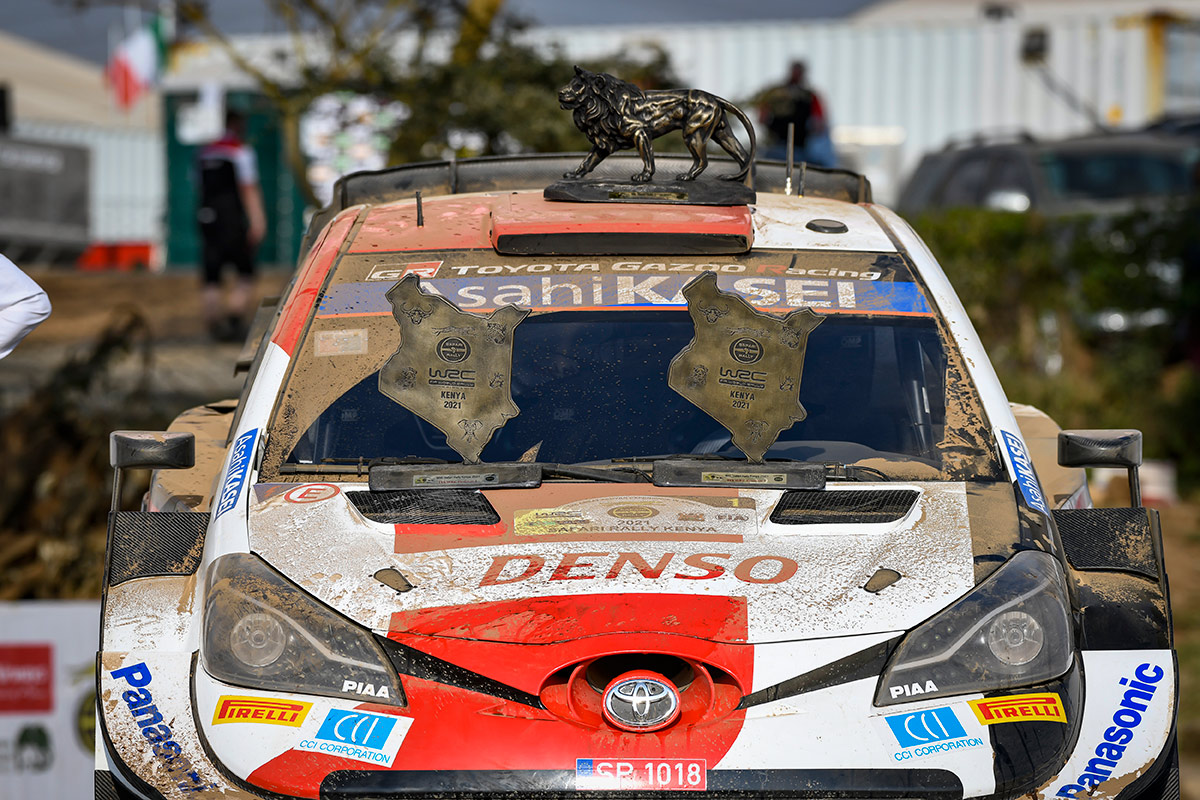 Toyota Yaris WRC Себастьена Ожье и Жюльена Инграссиа, ралли Сафари 2022