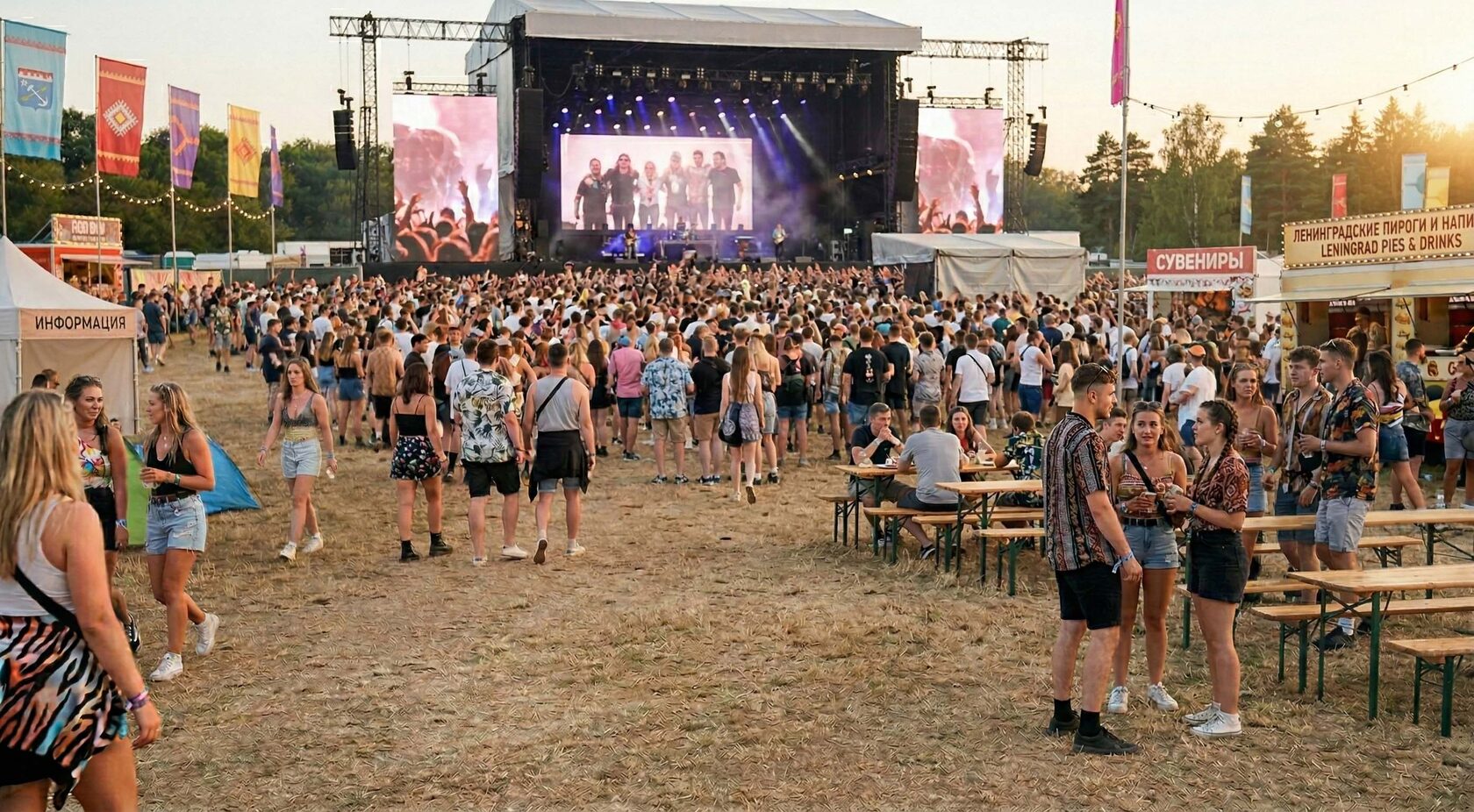 Аренда туалетных кабин на массовое мероприятие ЭКОМАРКА СПб