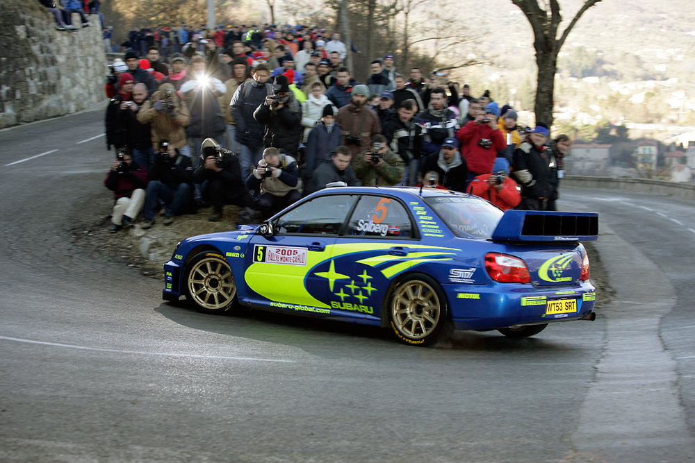 Петтер Сольберг и Фил Миллз, Subaru Impreza S10 WRC '04 (WT53 SRT), ралли Монте-Карло 2005