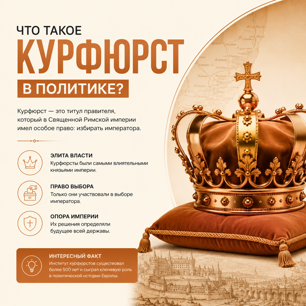 Курфюрст: значение термина история и политическая роль