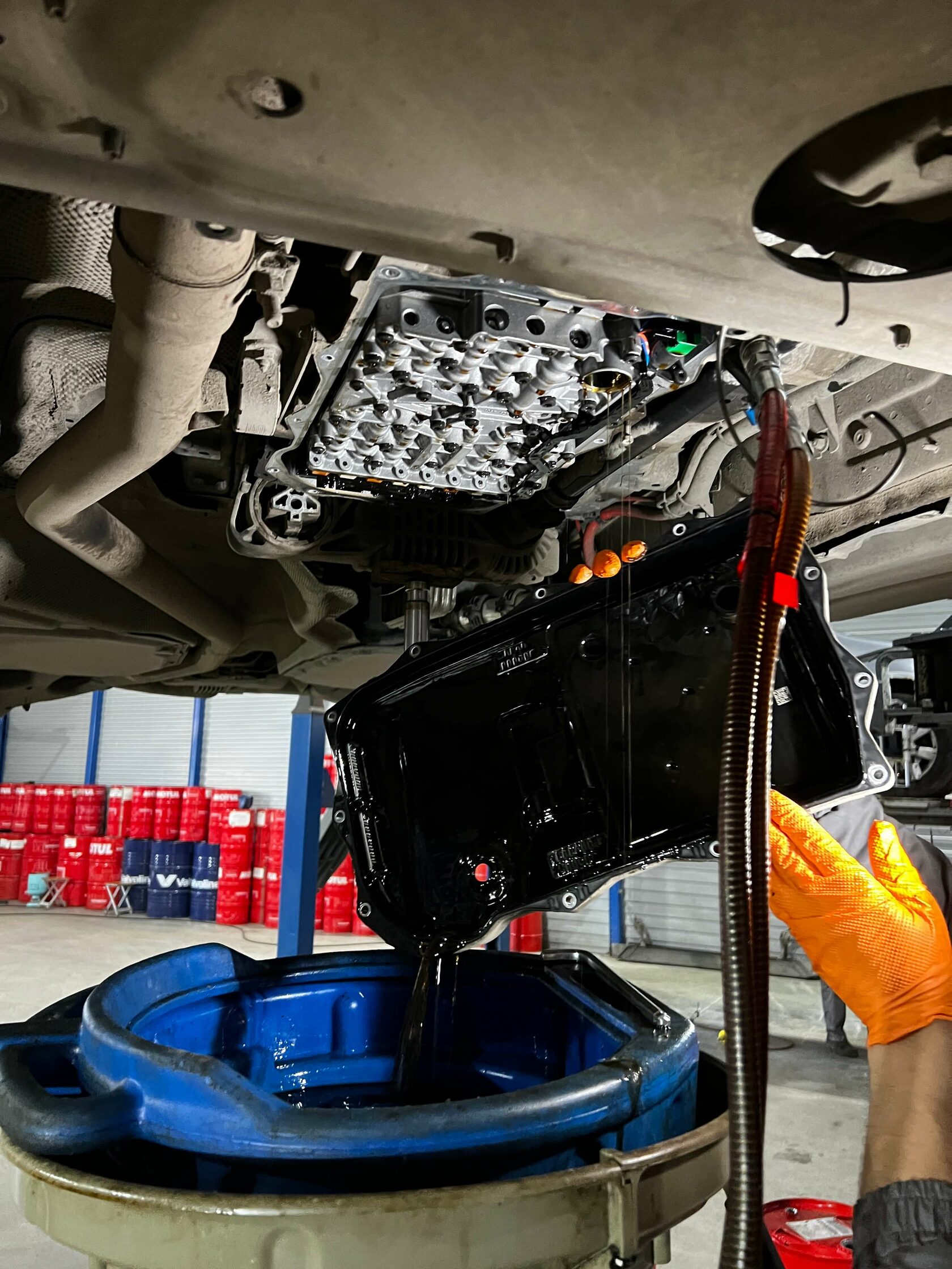 Снятие поддона АКПП BMW X6