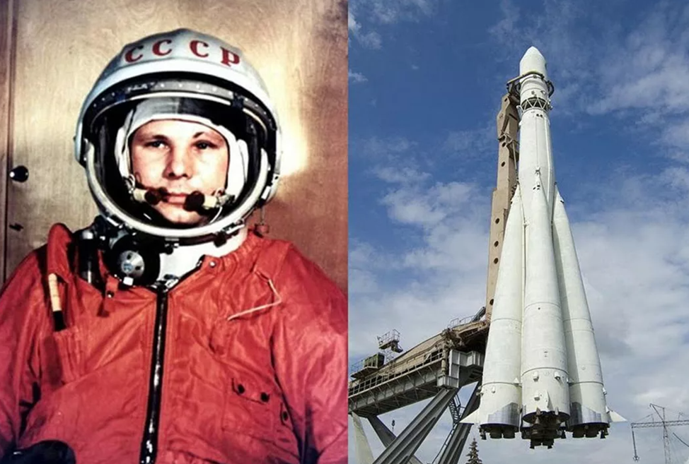 Гагарин вид спорта. Первый полёт в космос Юрия Гагарина. Ракета Юрия Гагарина Восток-1.
