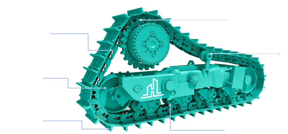 Complete solution for bulldozer undercarriage 