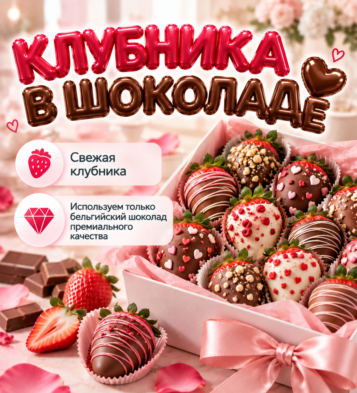 Клубника в шоколаде