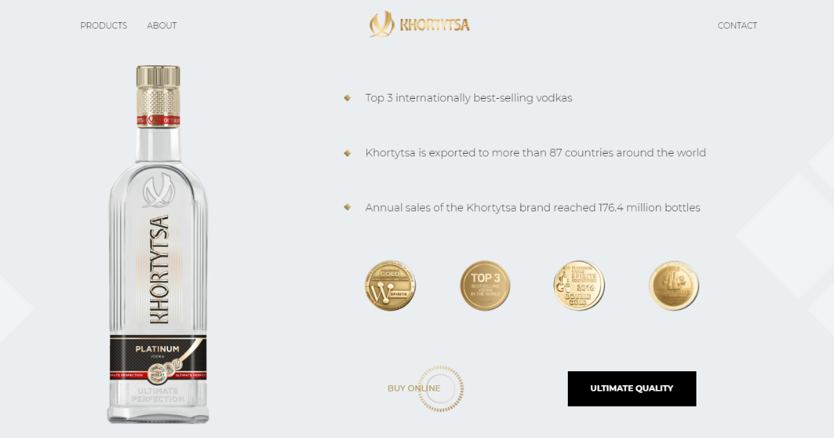 Vodka Khortytsa | Official site