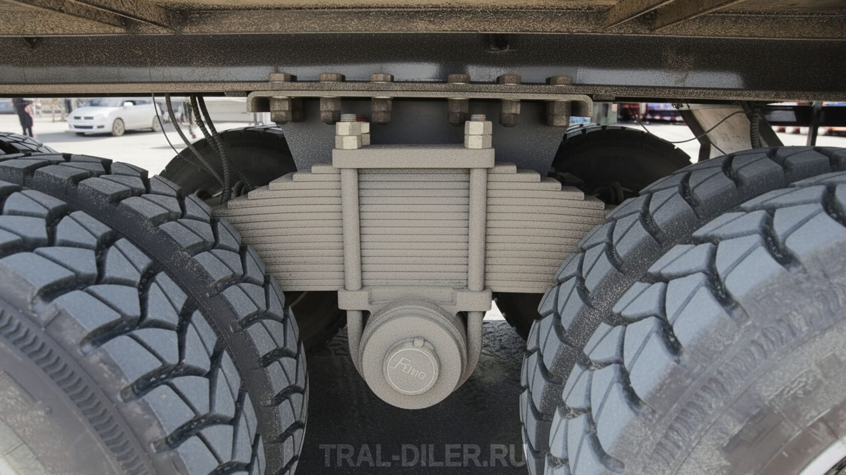 Балансирная телега на бортовом полуприцепе TONGYADA CTY9704LBS