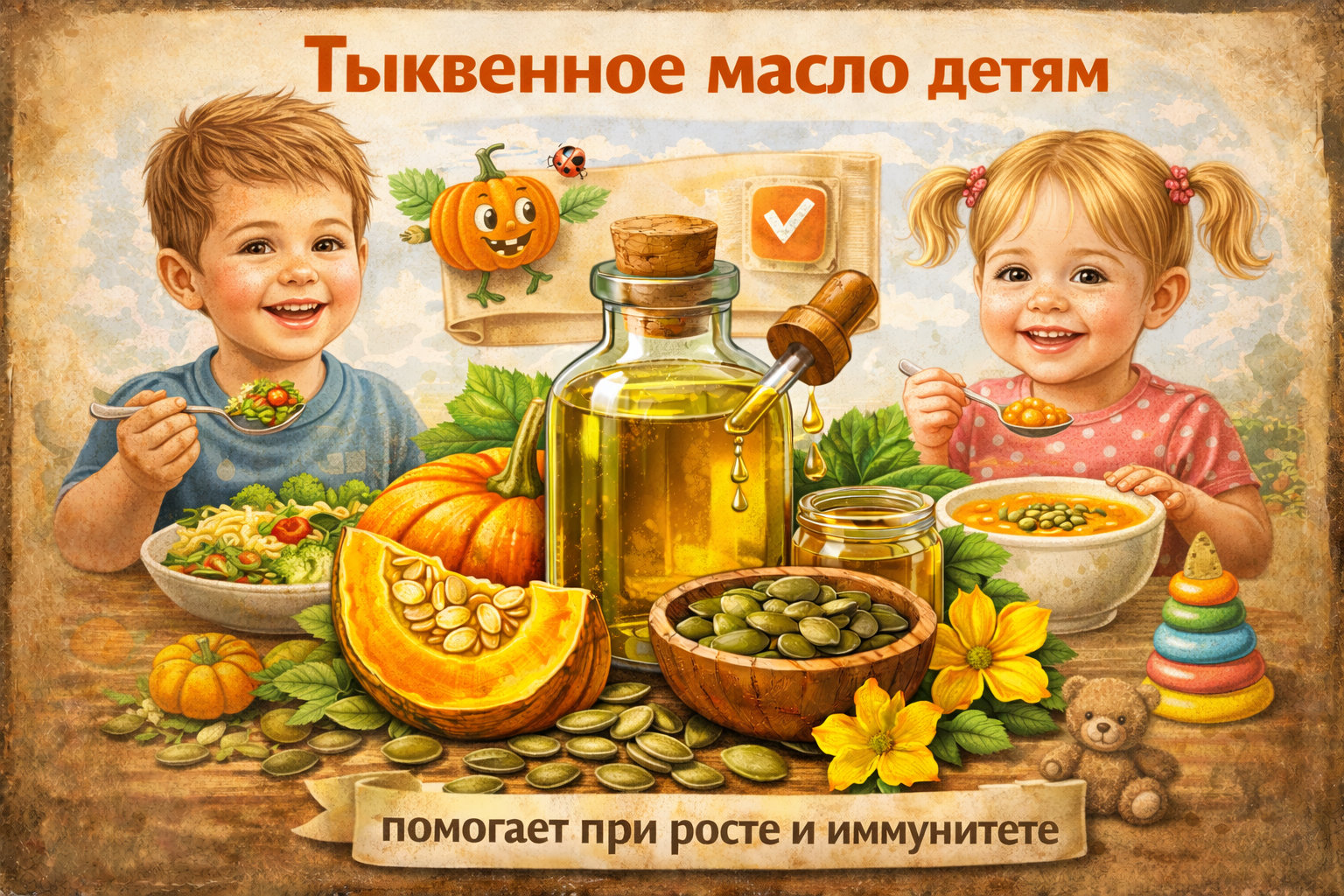 Тыквенное масло для детей
