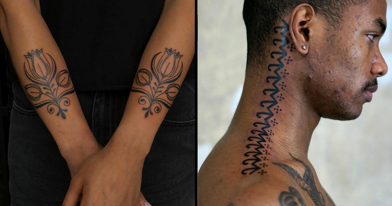 Татуировки белой краской (подборка)