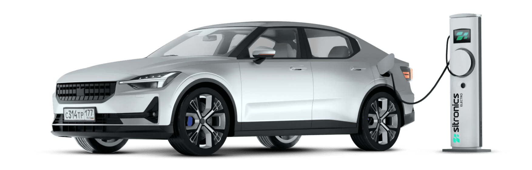 электромобиль заряжается от зарядки