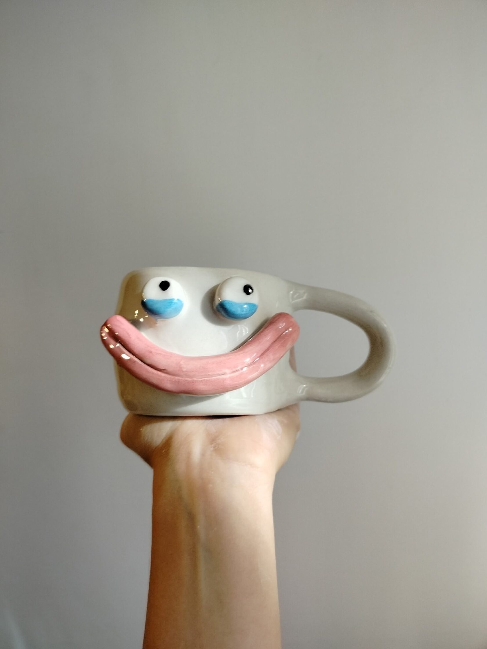 unique DIY clay mug for beginners, pottery making Toronto idea