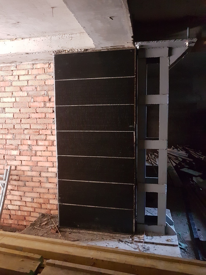 Усиление колонны углеродными лентами