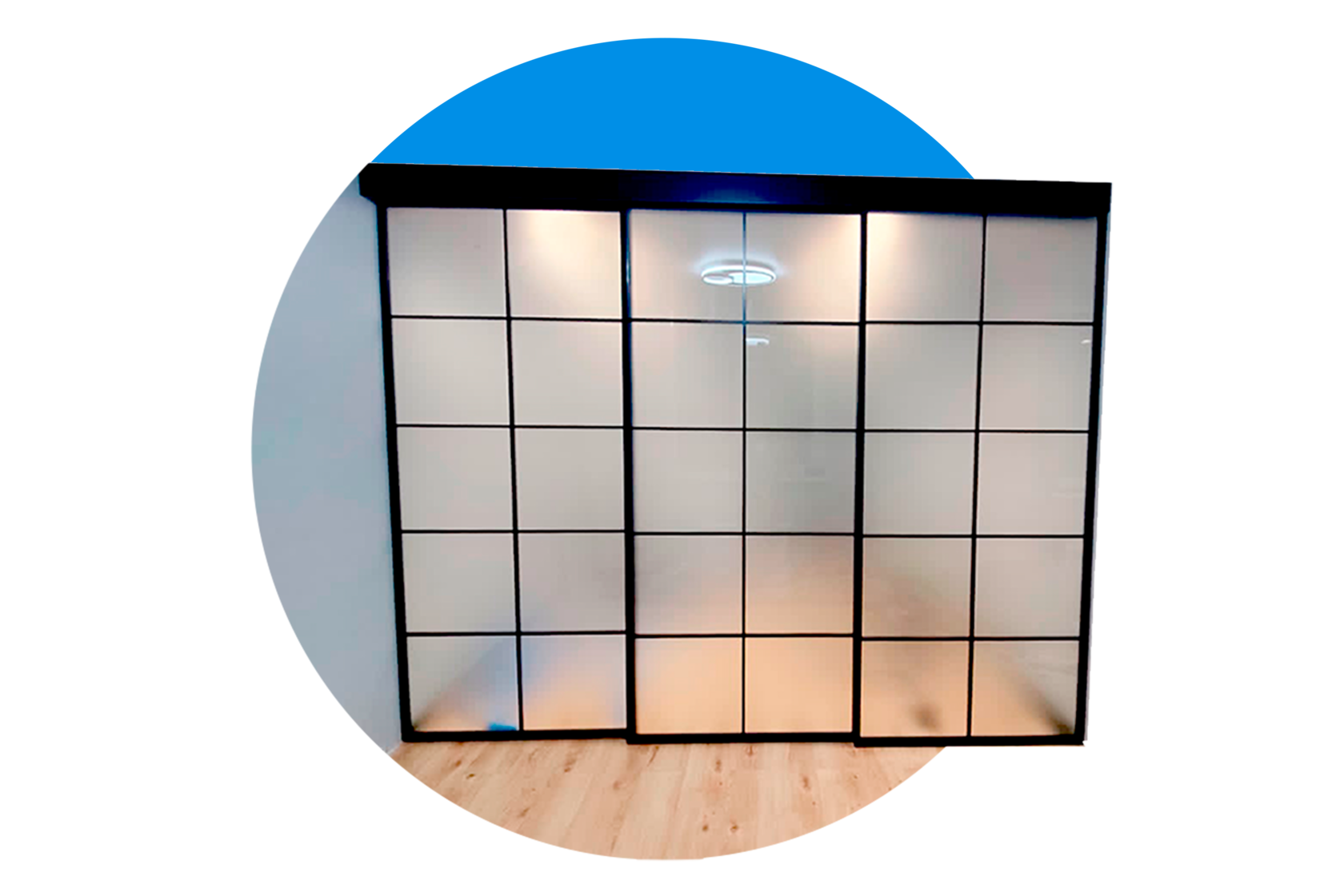 Каскадная межкомнатная перегородка