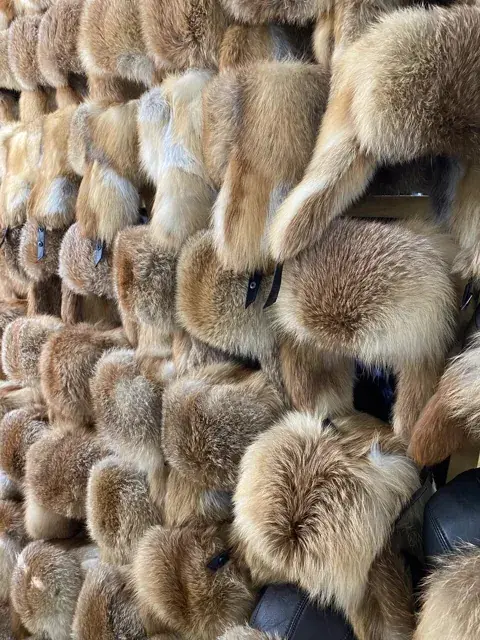 Шапки из рыжей лисы