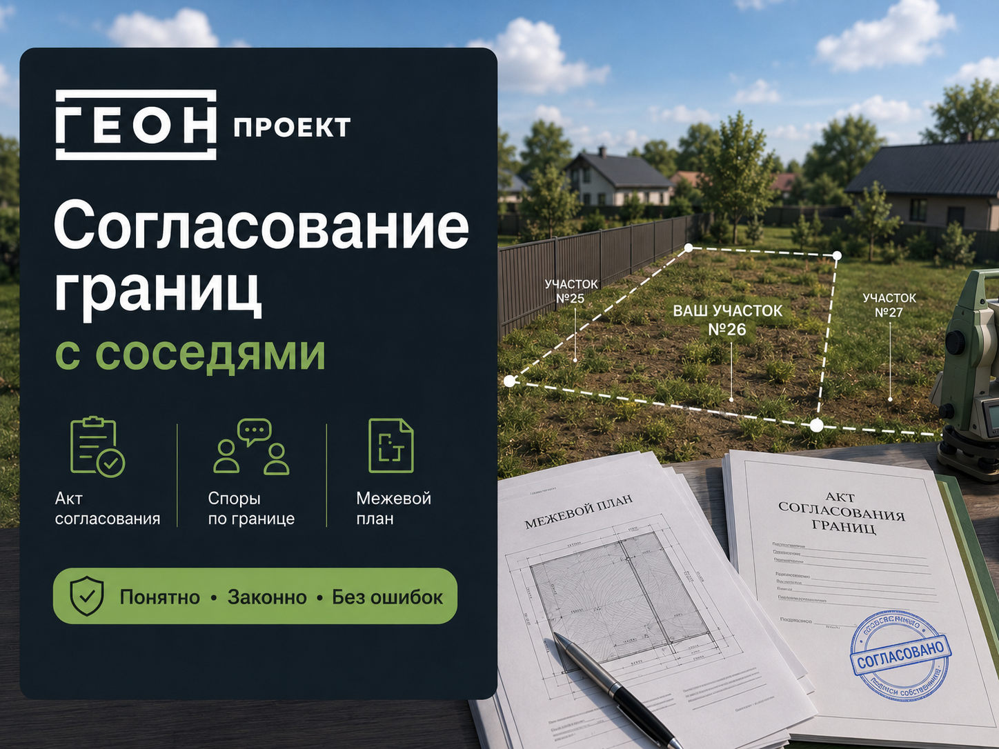 Согласование границ земельного участка с соседями: порядок и споры