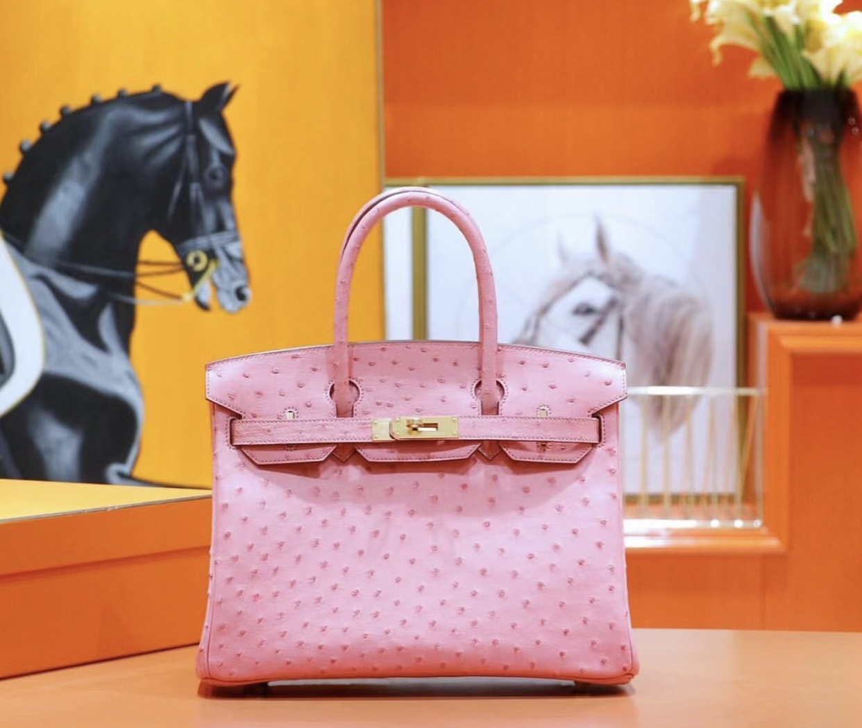 Hermes Birkin страус