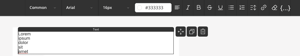 Add your list to text block
