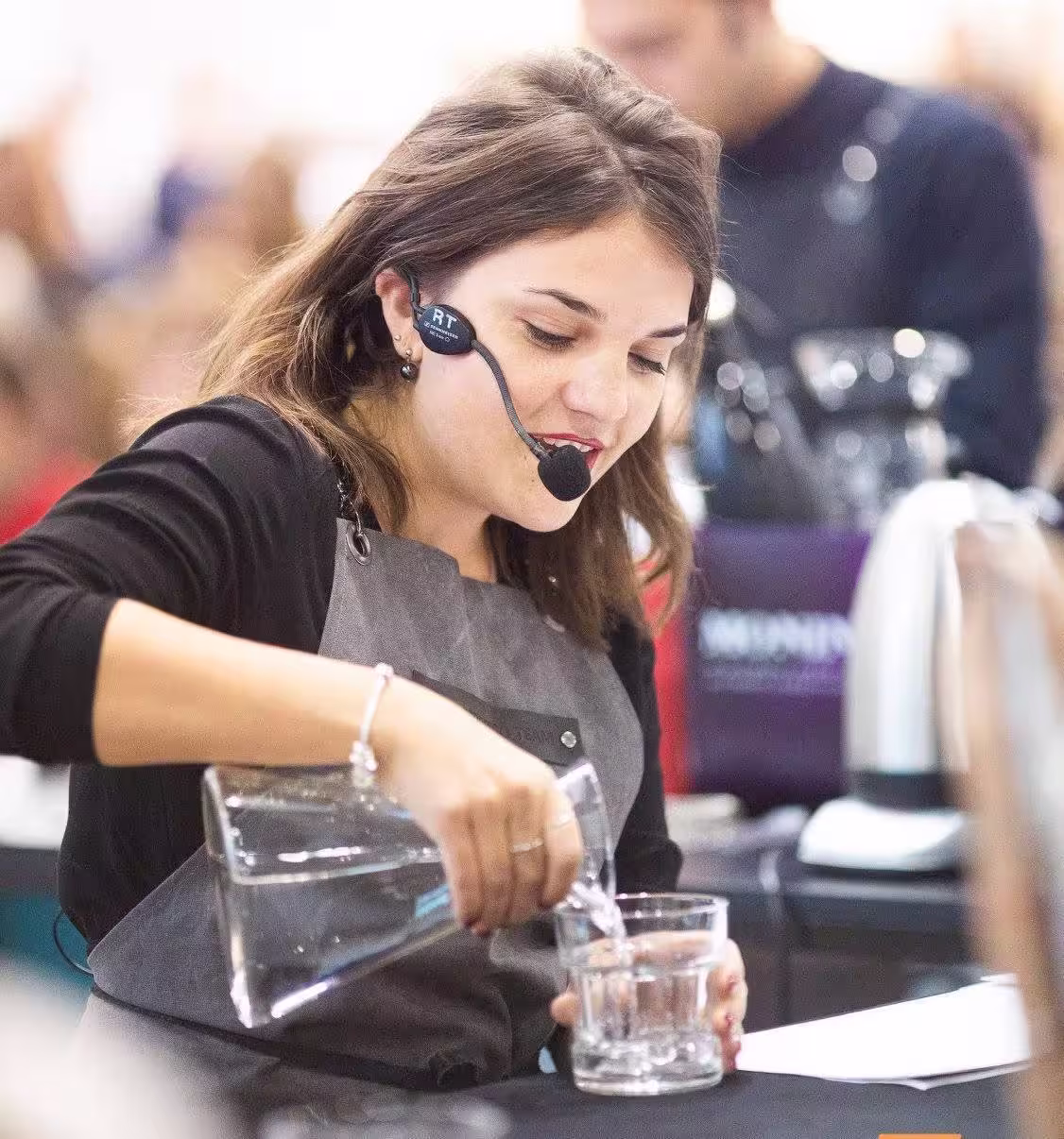 Irina Sharipova at coffee competition