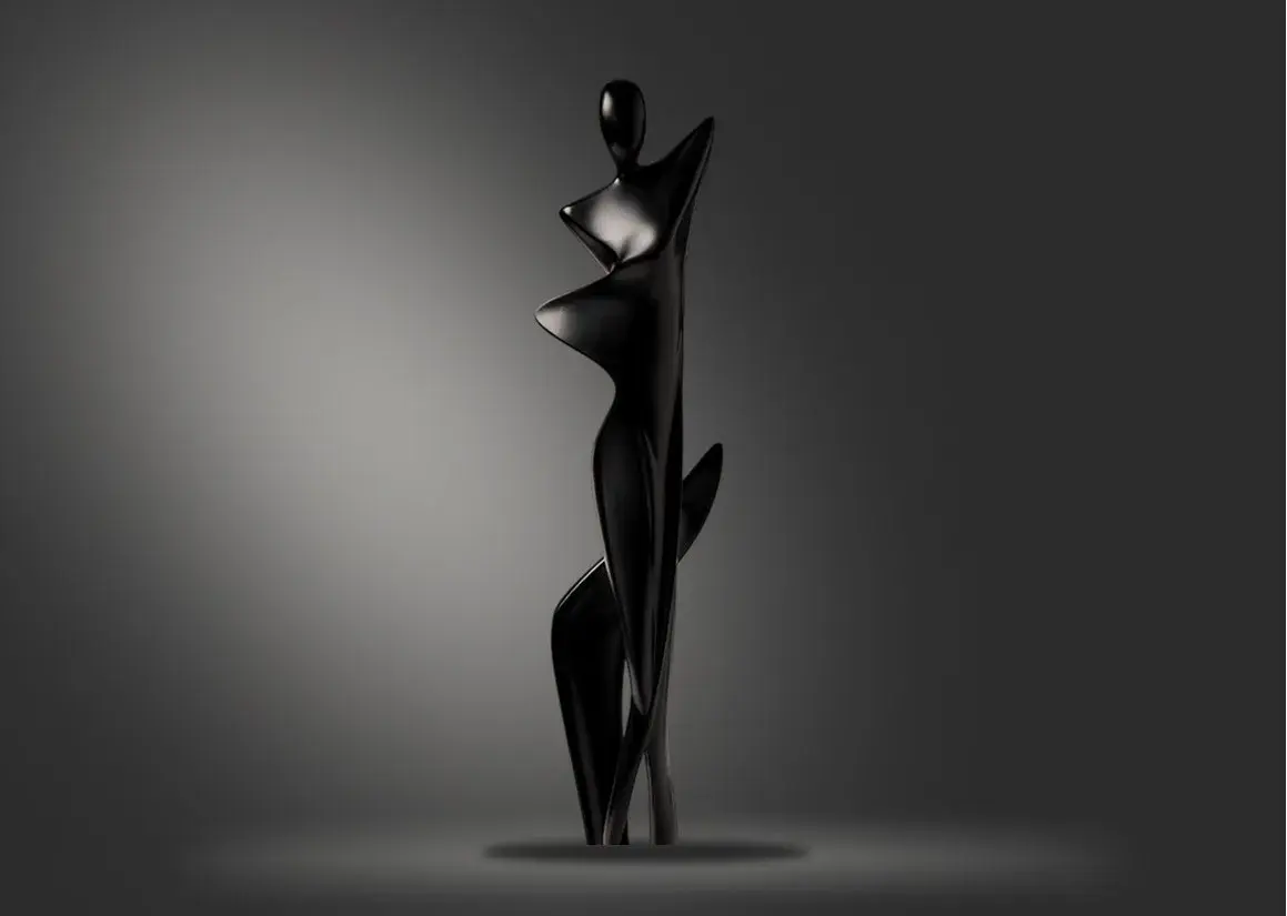 Абстрактная 3D скульптура — портфолио веб-дизайнера