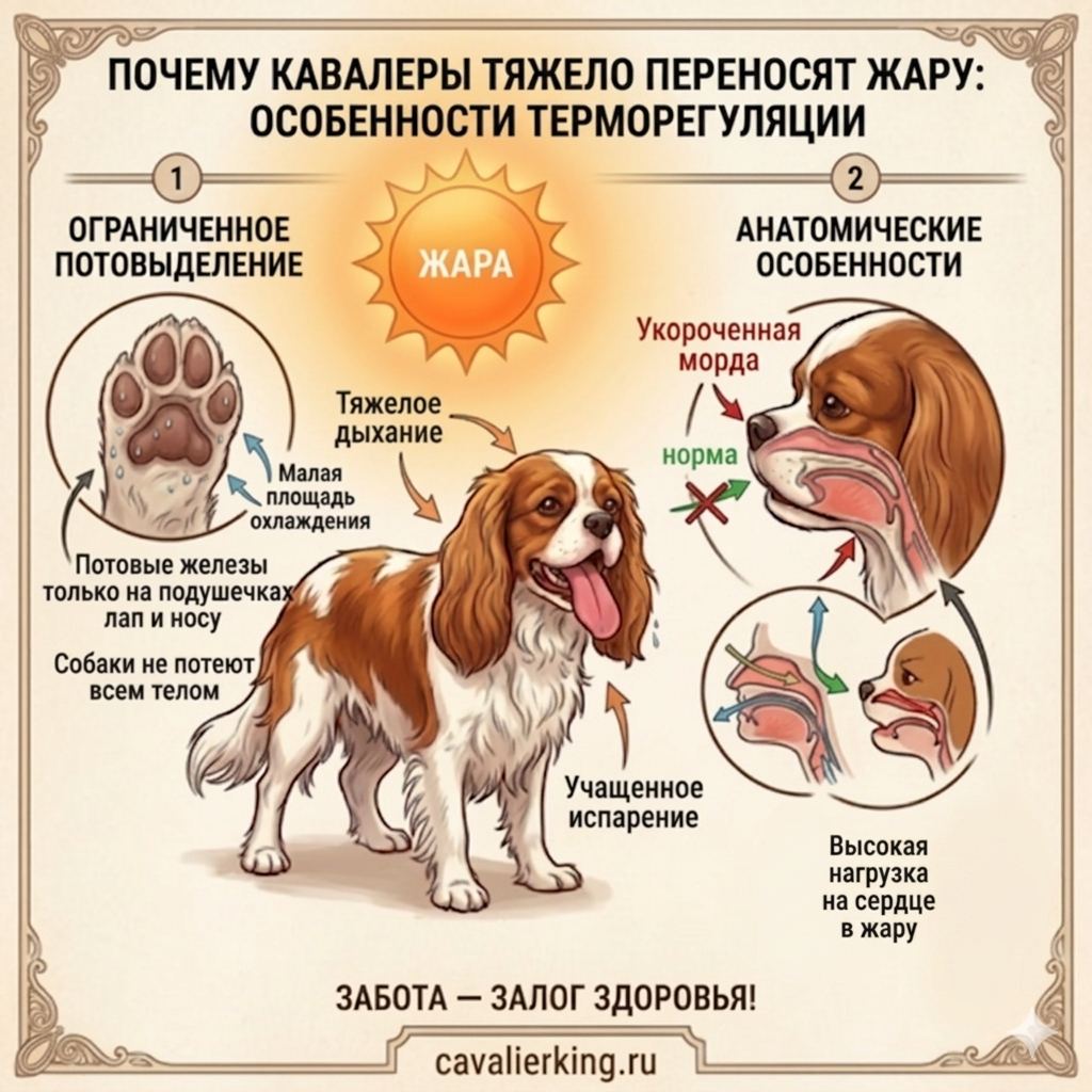Инструкция по спасению кавалера от жары и теплового удара
