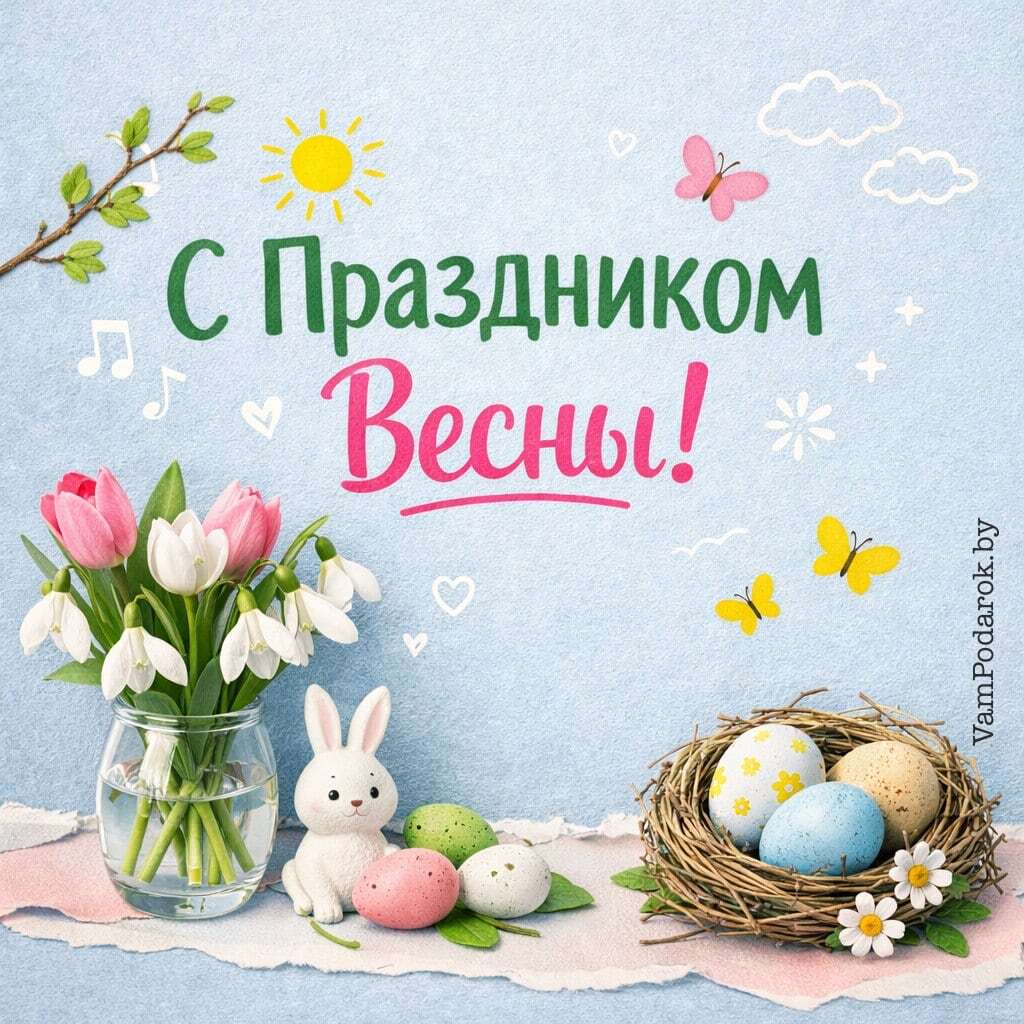 Весенние картинки с красивыми пожеланиями