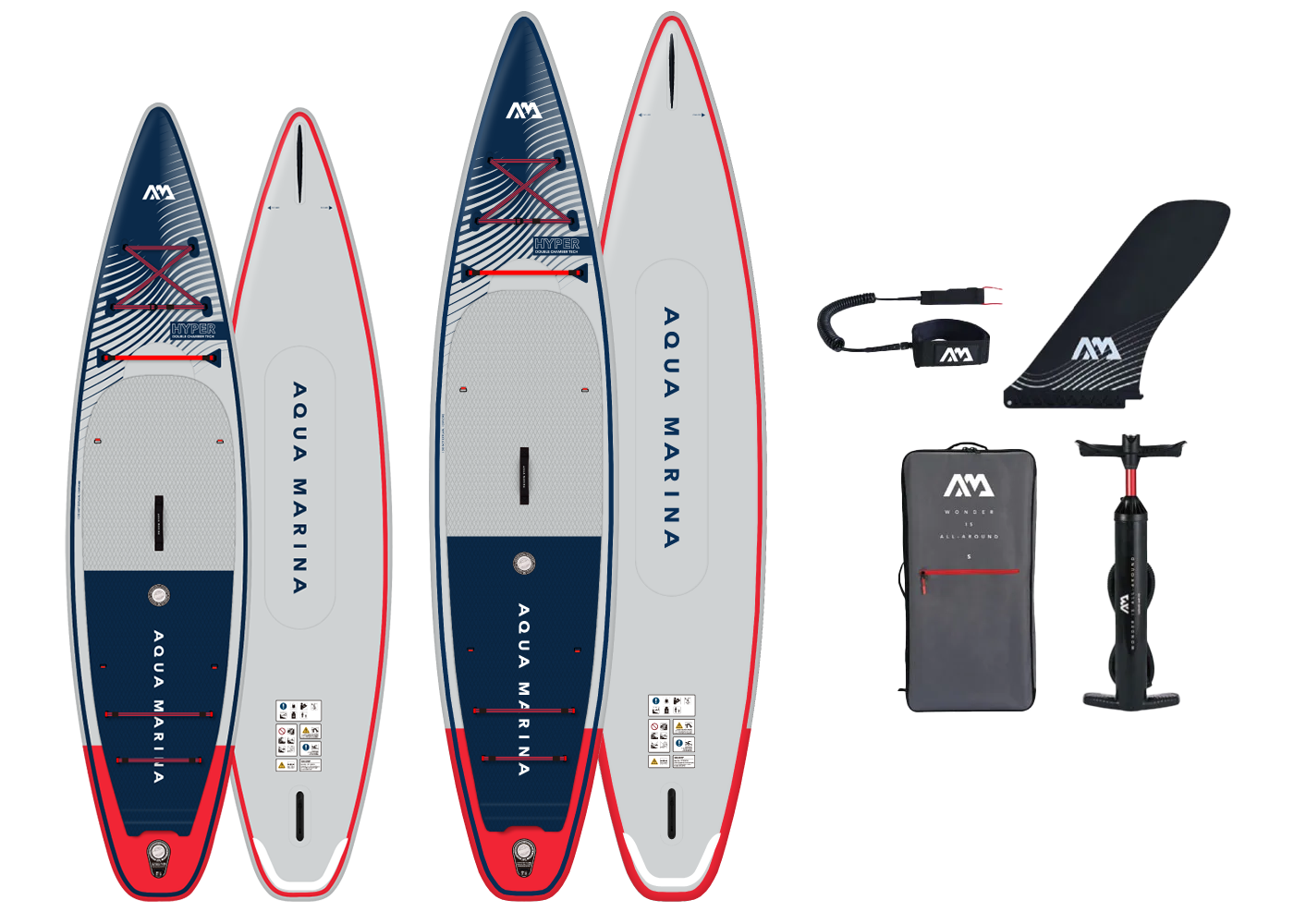 Aqua Marina Coral Touring / Hyper — конструкция и оснащение (детальный вид)