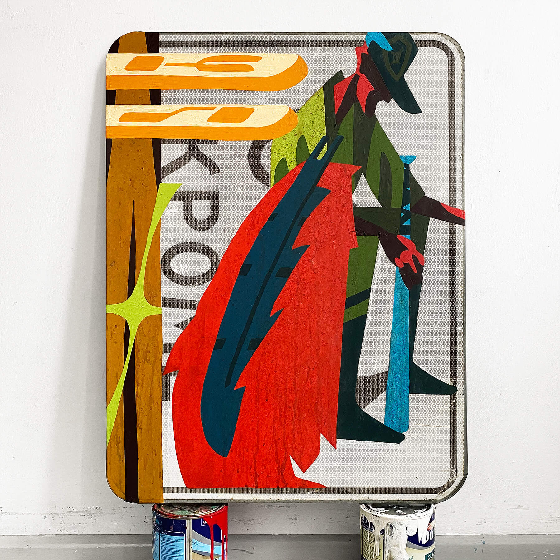 Графика на дорожных знаках. Автор Алексей Бархан.