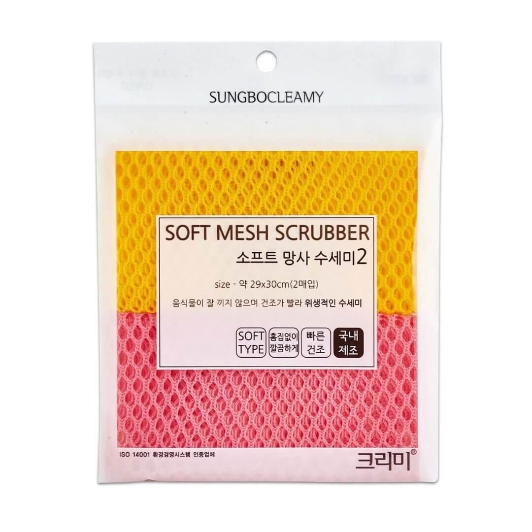 Мягко 30. Губка для мытья посуды Sungbo Cleamy Soft Mesh Scrubber. SB скруббер для мытья посуды набор ( 29 х 30 ) Soft Scrubber 2pc 2шт. Скруббер для посуды Sungbo Cleamy Triple Filter 11,5x7,5x2,5 см, 2 шт. Скраббер для мытья посуды №035 