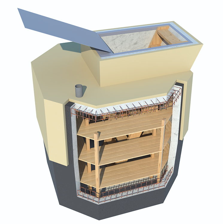 Купить бетонный погреб под ключ в СПб и Лен.обл — погреб Малец с оголовком