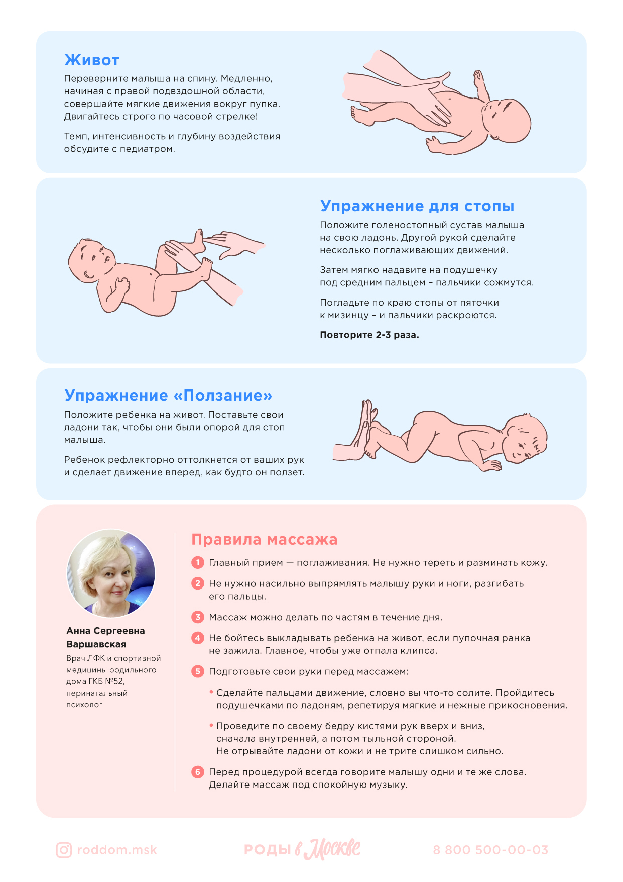 Детский массаж в Химках, Красногорске и Москве, виды, запись онлайн - клиника Yourmed