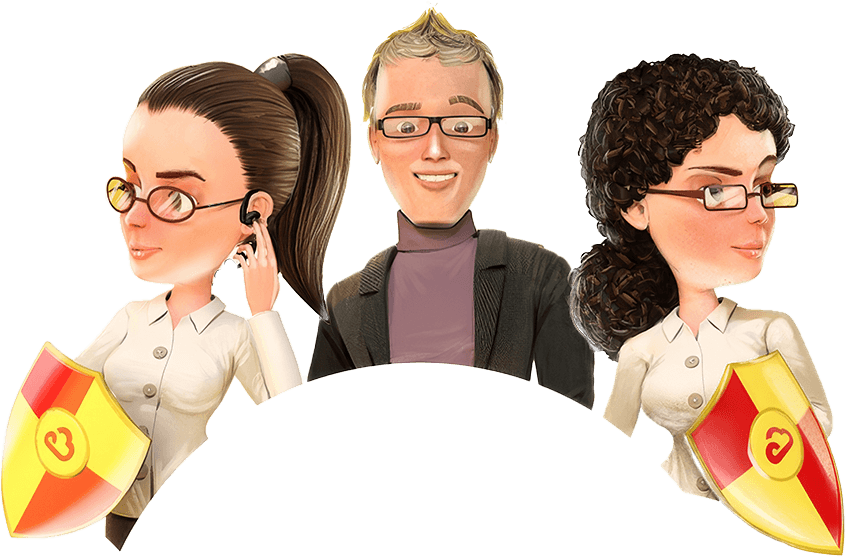 группа молодых людей -специалистов по 1С:БухОбслужеванию