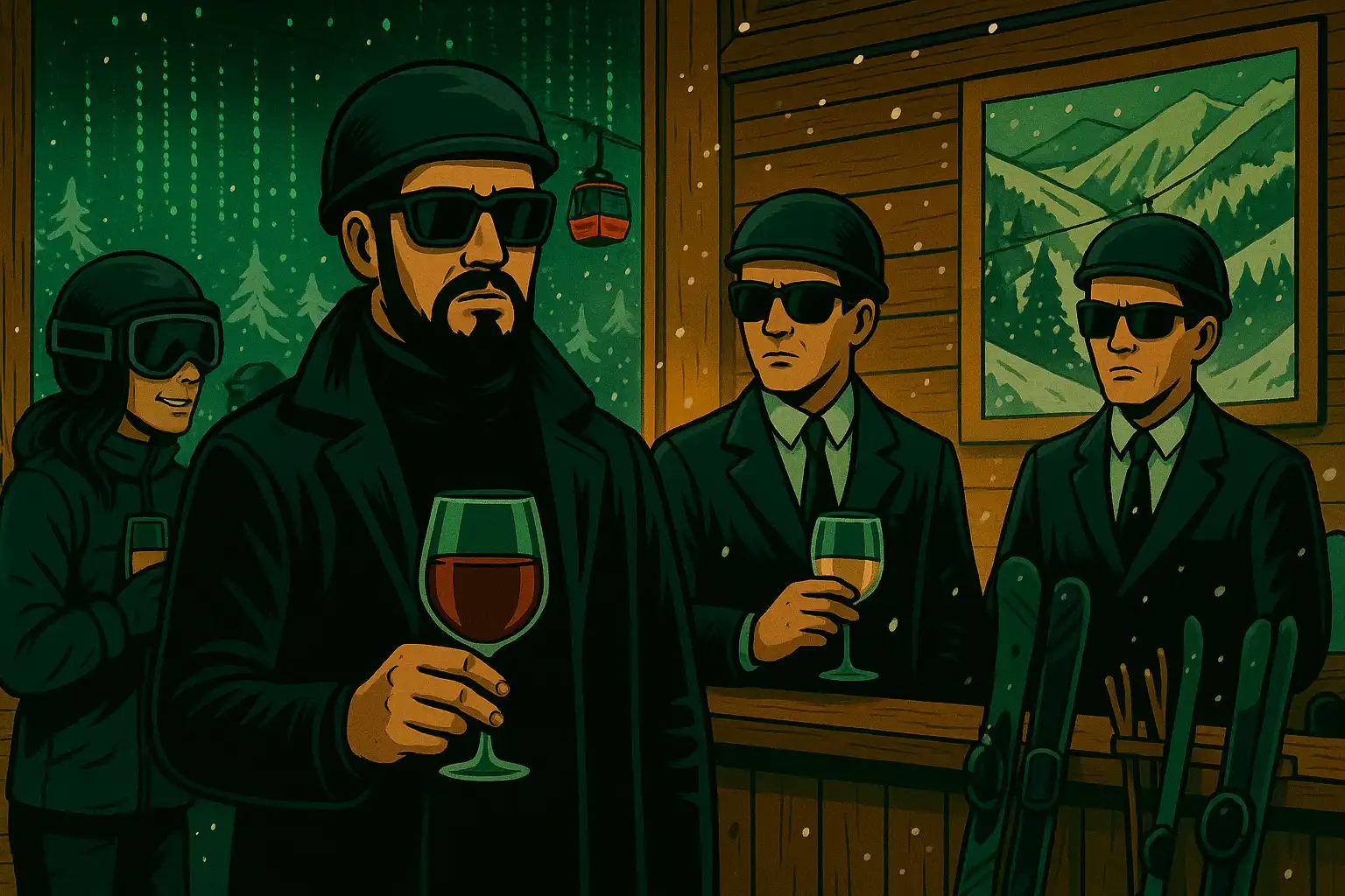 Вечернее катание Роза Хутор