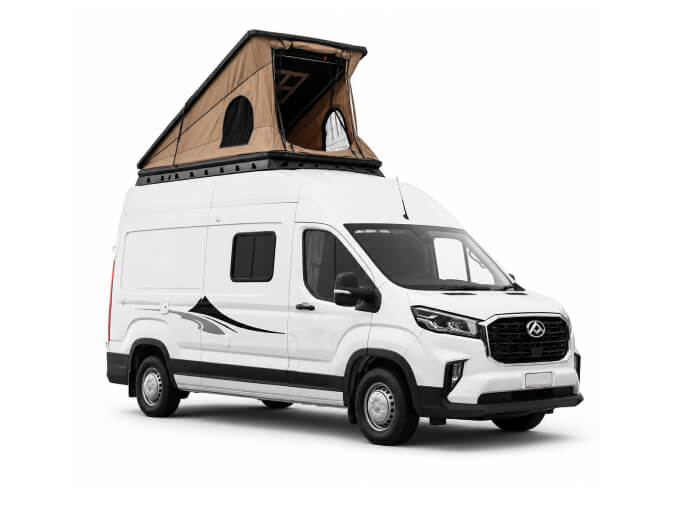Pop-top campervan