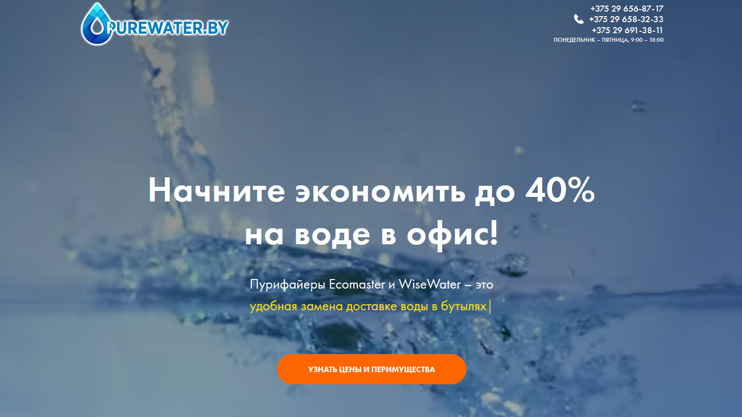 Купить пурифайер в Минске – PureWater Беларусь