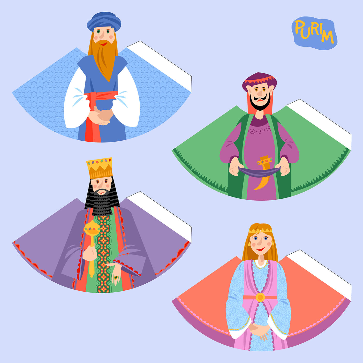 Персонажи праздника Пурим