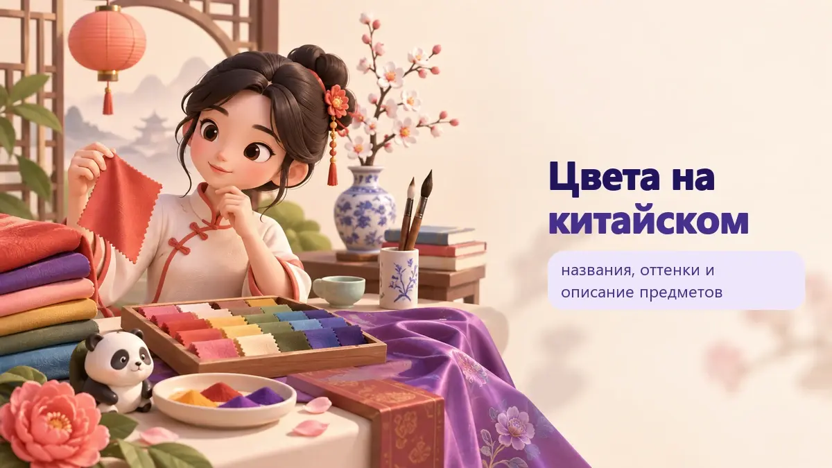 Обложка статьи «Цвета на китайском»: тематическая учебная композиция LaRou