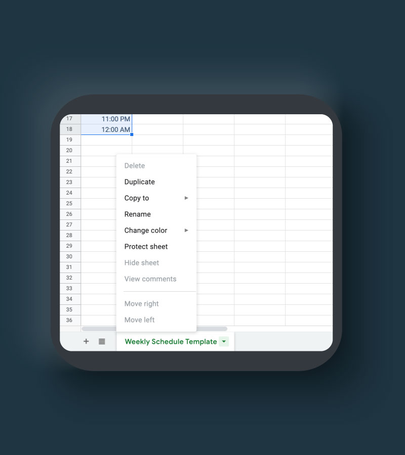 How to Make a Google Spreadsheet Schedule Template