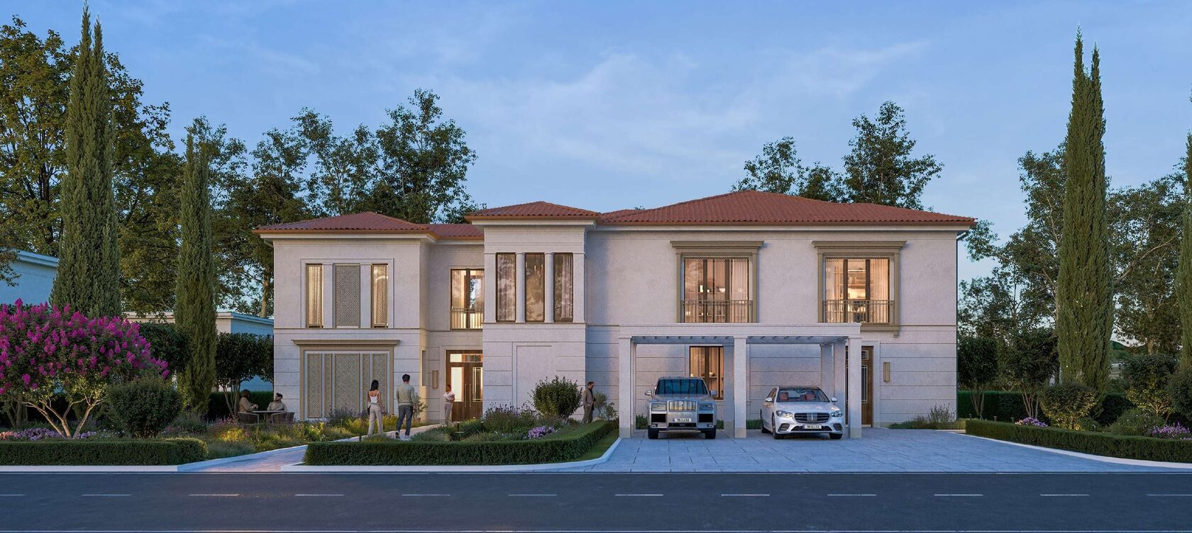 Вилла Aspen в проекте Набережная Тбилиси (Tbilisi Waterfront) — визуализация проекта.