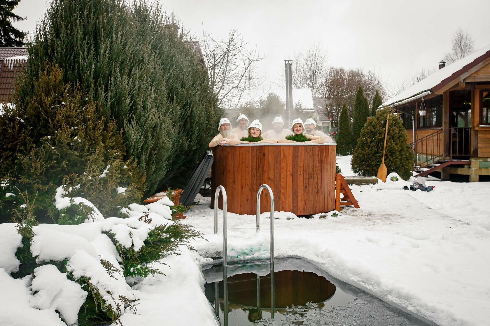 купель с подогревом зимой