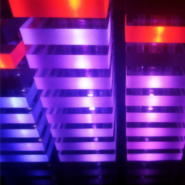 Цветомузыка из оргстекла и светодиодной ленты.